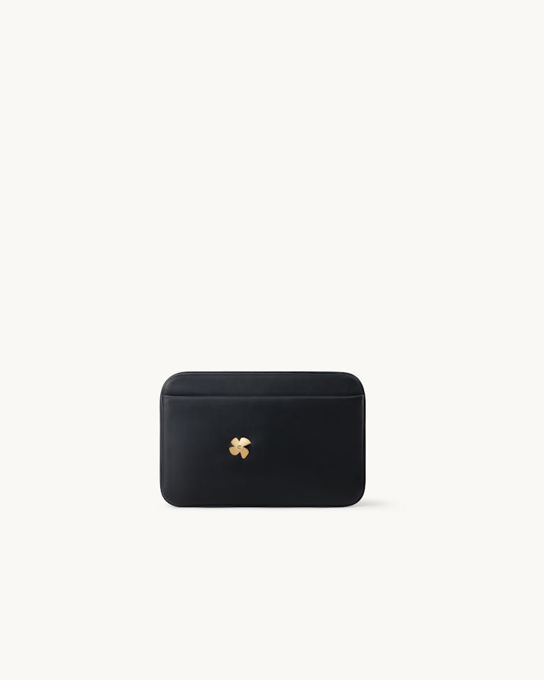 Clutch with Flower Embellishments