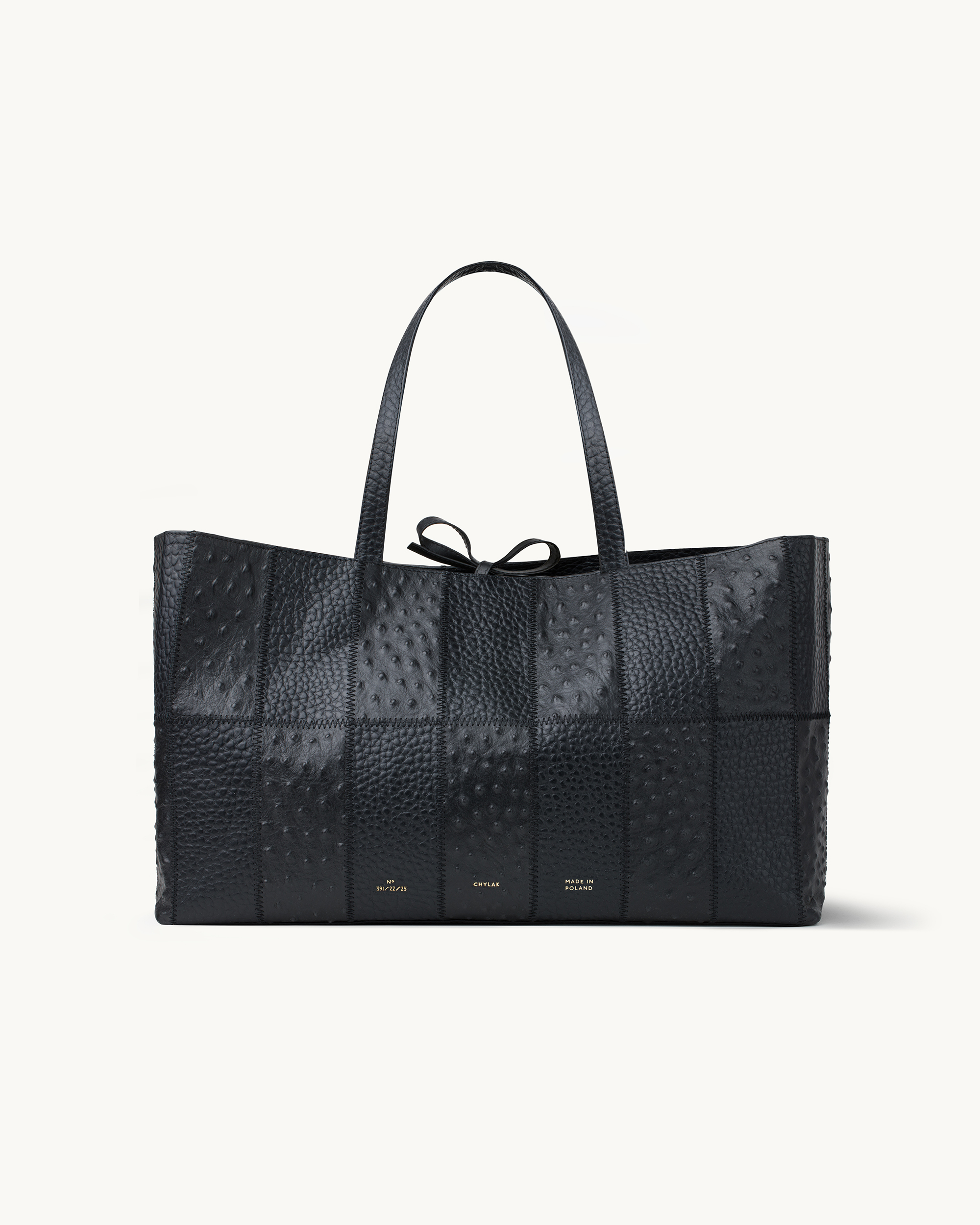 chico 16p 黒キャビアスキン Classic Bags - Chylak