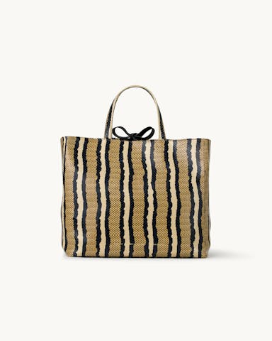 Shopper Kwadrat „pyton w paski”