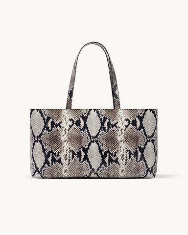 Big Tote Bag “black and white python”