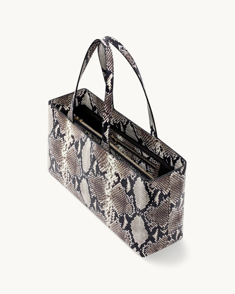 pushlock tote patchwork python large Images High... Big Tote Bag “black and white python” - Chylak