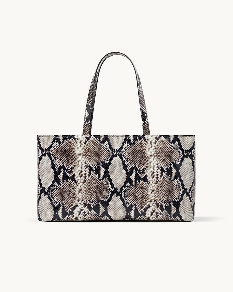 Big Tote Bag “black and white python”