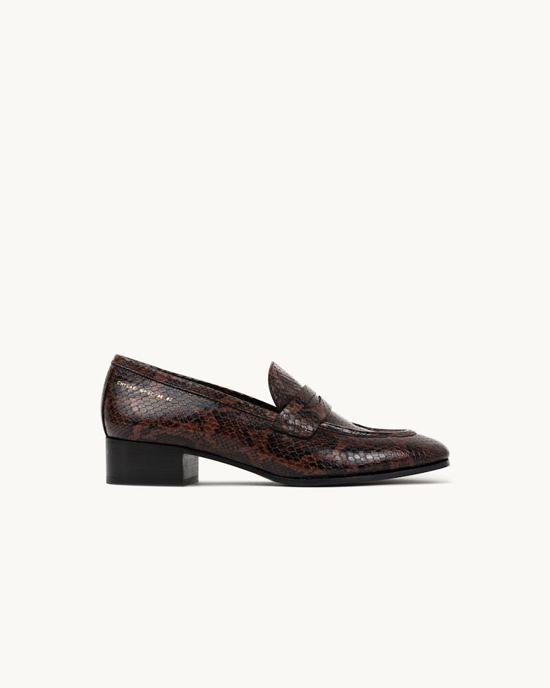 Classic Loafers “brown python”