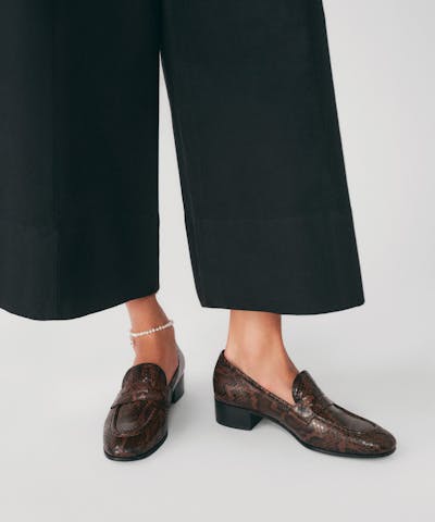 Classic Loafers “brown python”
