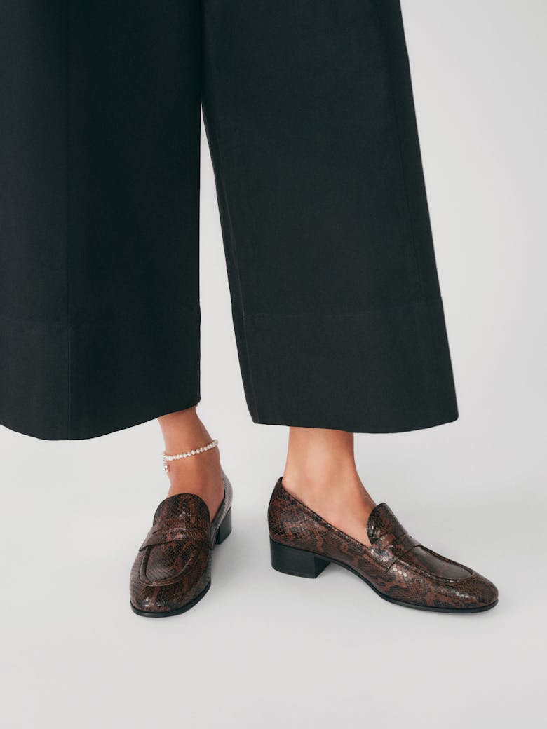 Classic Loafers “brown python”
