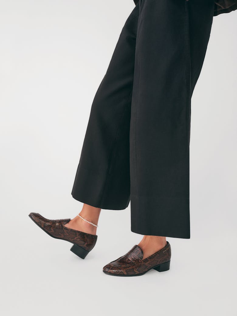 Classic Loafers “brown python”