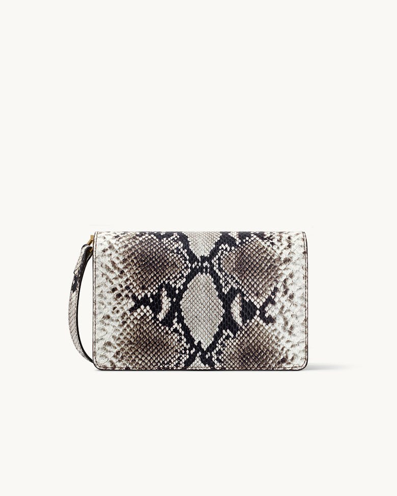 Medium Shoulder Bag “black and white python”