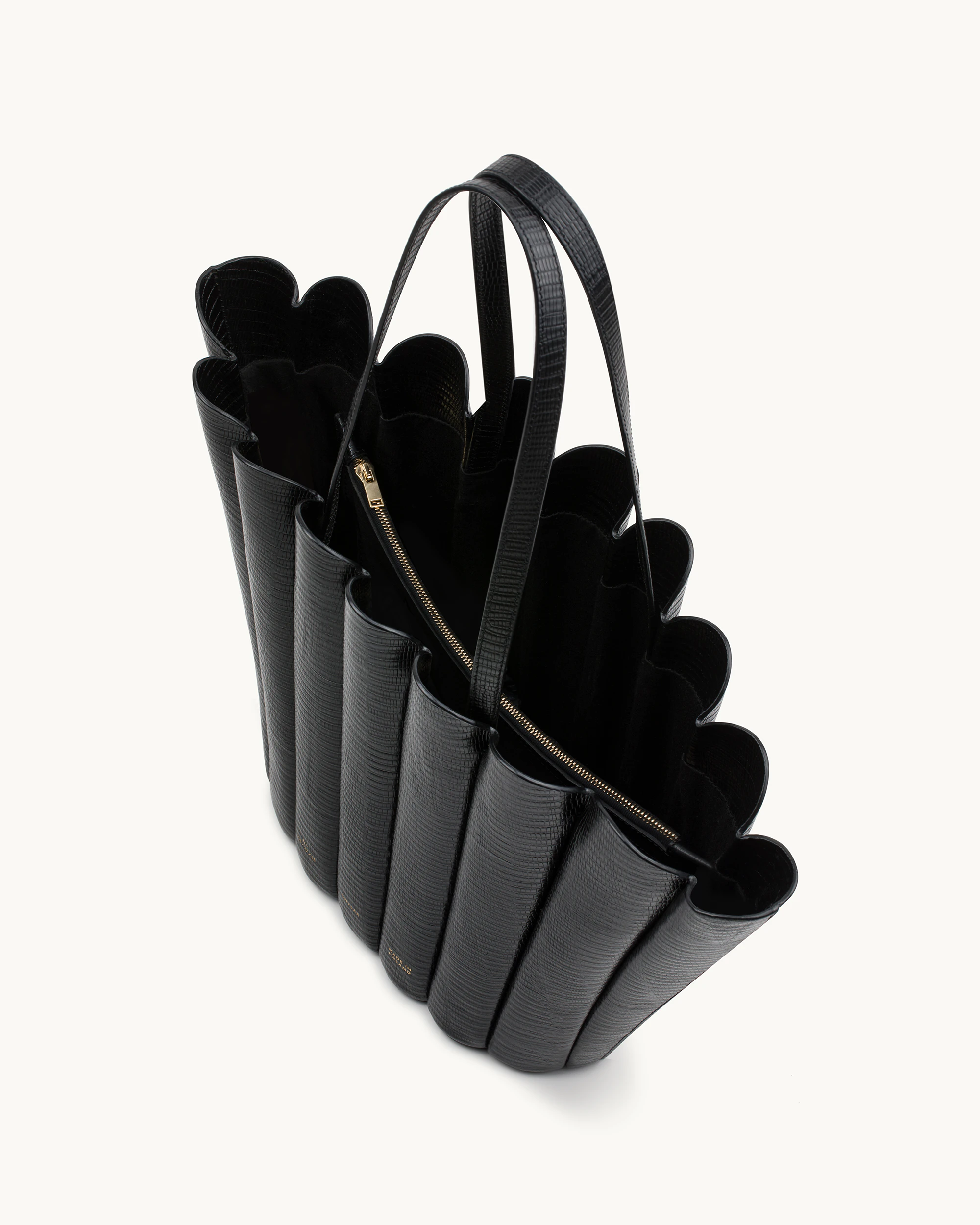 Oversize Shell Bag “black lizard” - Chylak