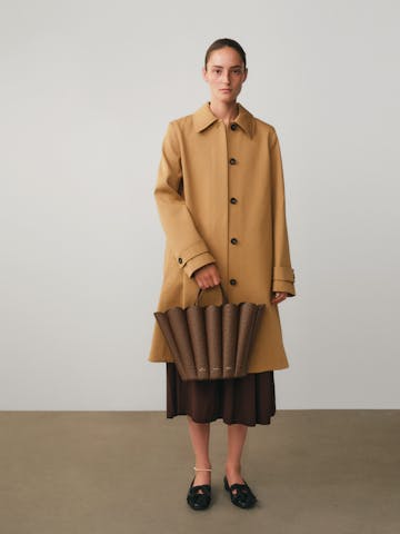 Torebka Muszelka „brązowy struś”