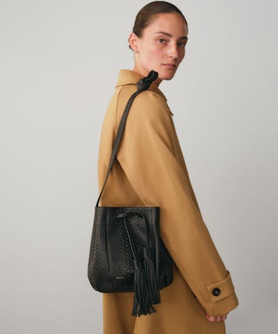 Small Bucket Bag “python”