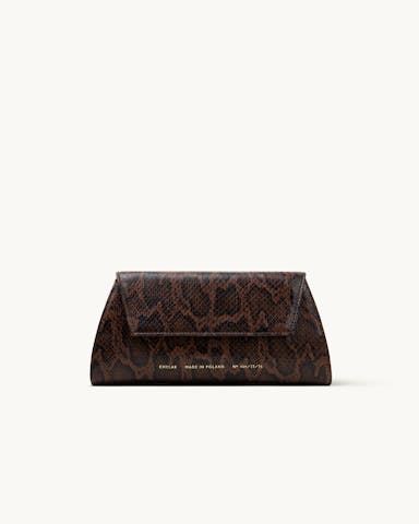Small Envelope Clutch “brown python”