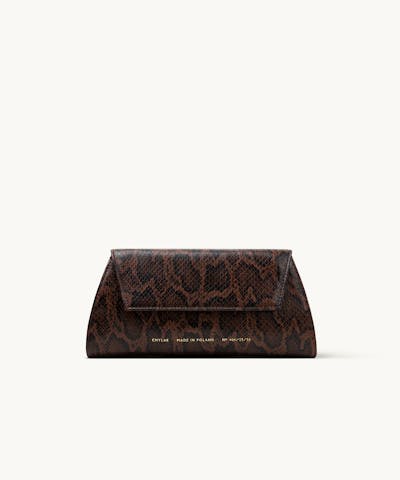 Small Envelope Clutch “brown python”