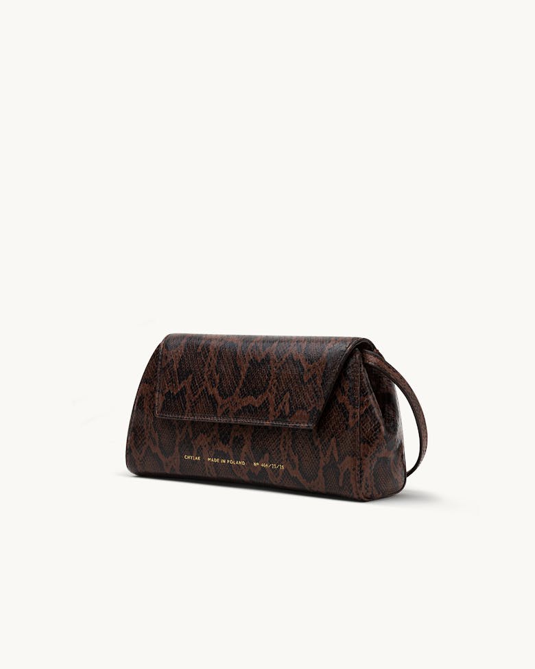 Small Envelope Clutch “brown python”