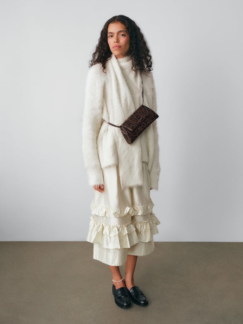 Small Envelope Clutch “brown python”