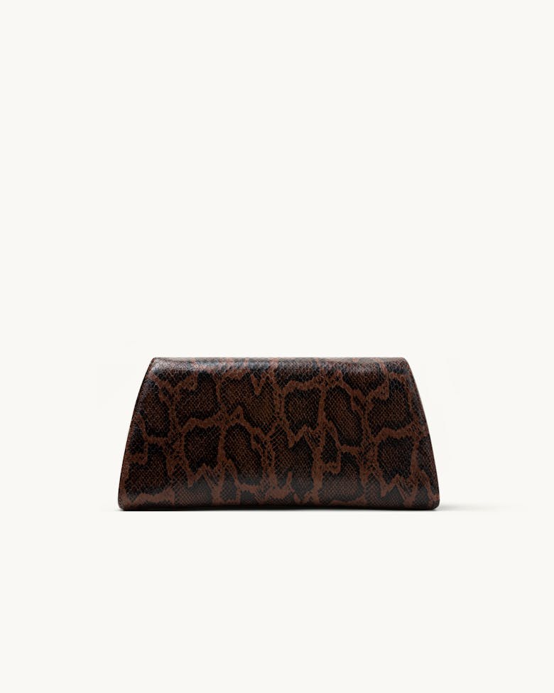 Small Envelope Clutch “brown python”