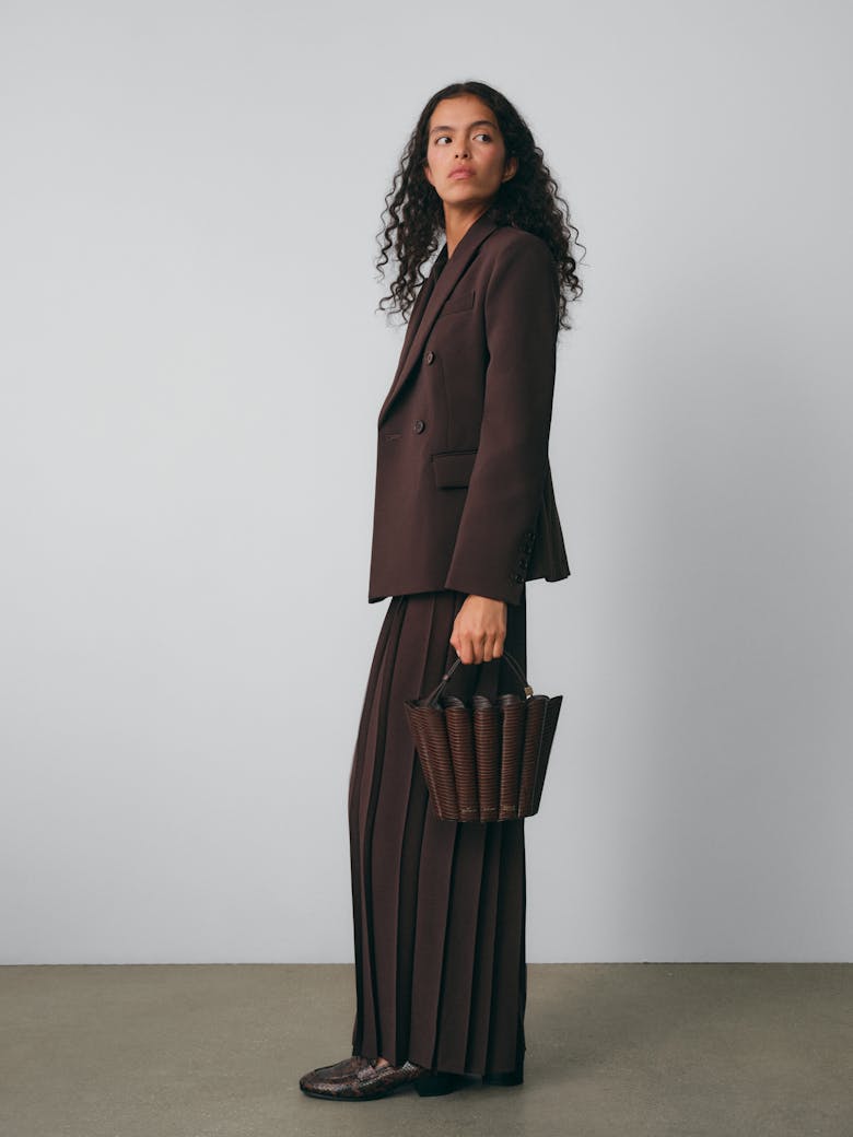 Small Shell Bag “brown lizard”