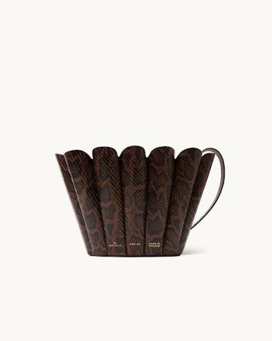 Small Shell Bag “brown python”