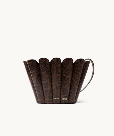 Small Shell Bag “brown python”
