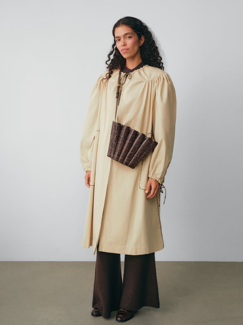 Small Shell Bag “brown python”