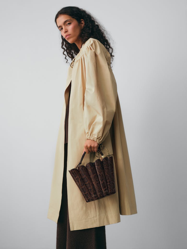 Small Shell Bag “brown python”