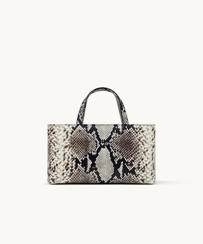 Small Tote Bag “black and white python”
