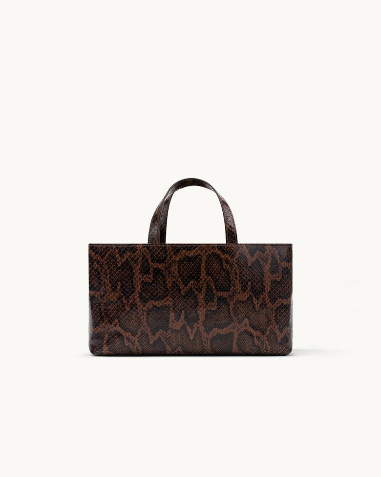 Small Tote Bag “brown python”