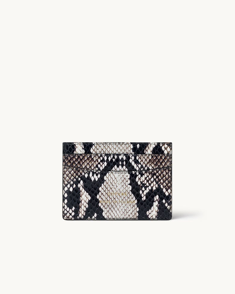 Cardholder “black and white python”