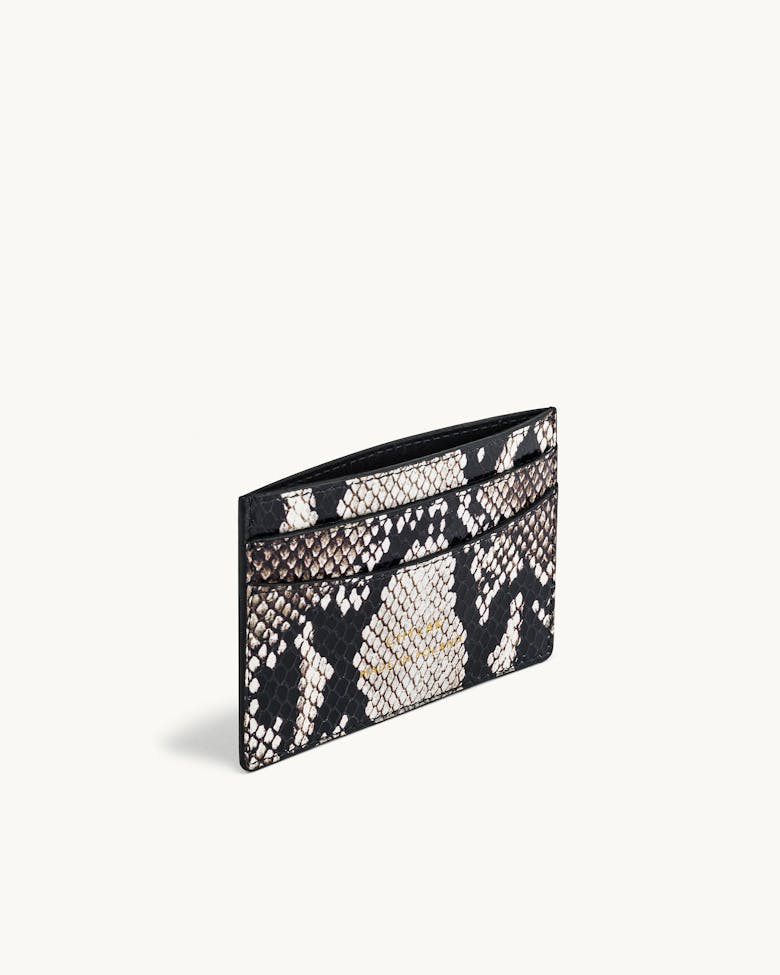 Cardholder “black and white python”