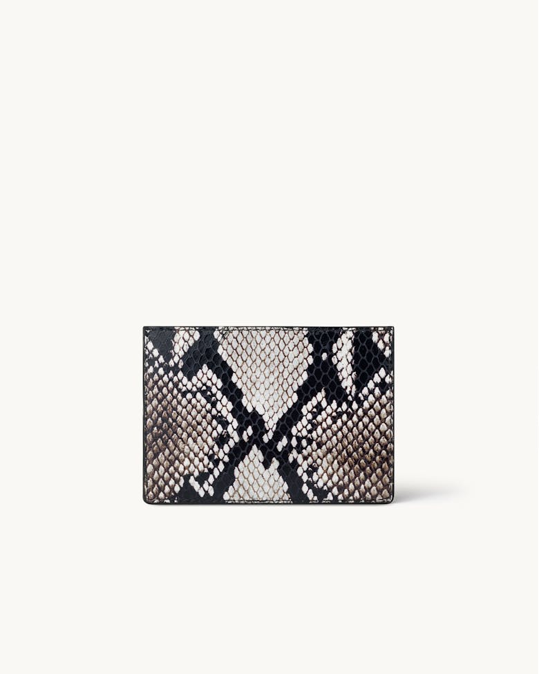 Cardholder “black and white python”
