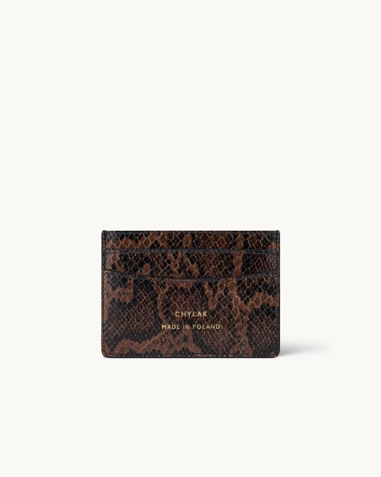 Cardholder “brown python”