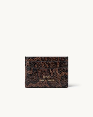 Cardholder “brown python”