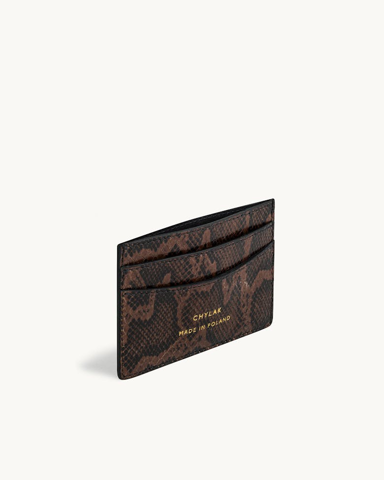 Cardholder “brown python”
