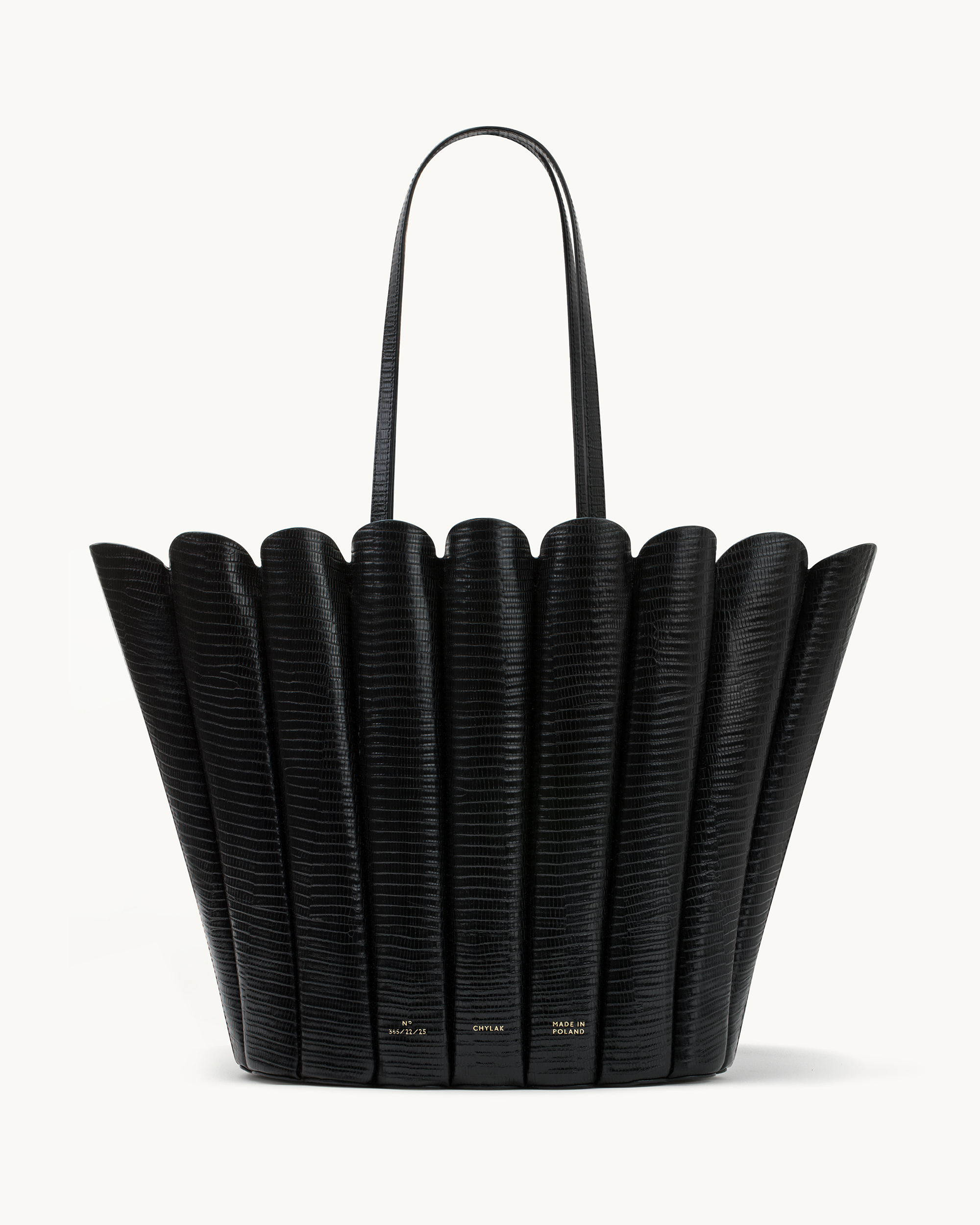 レディース Milky pile tote bag with chouchou black