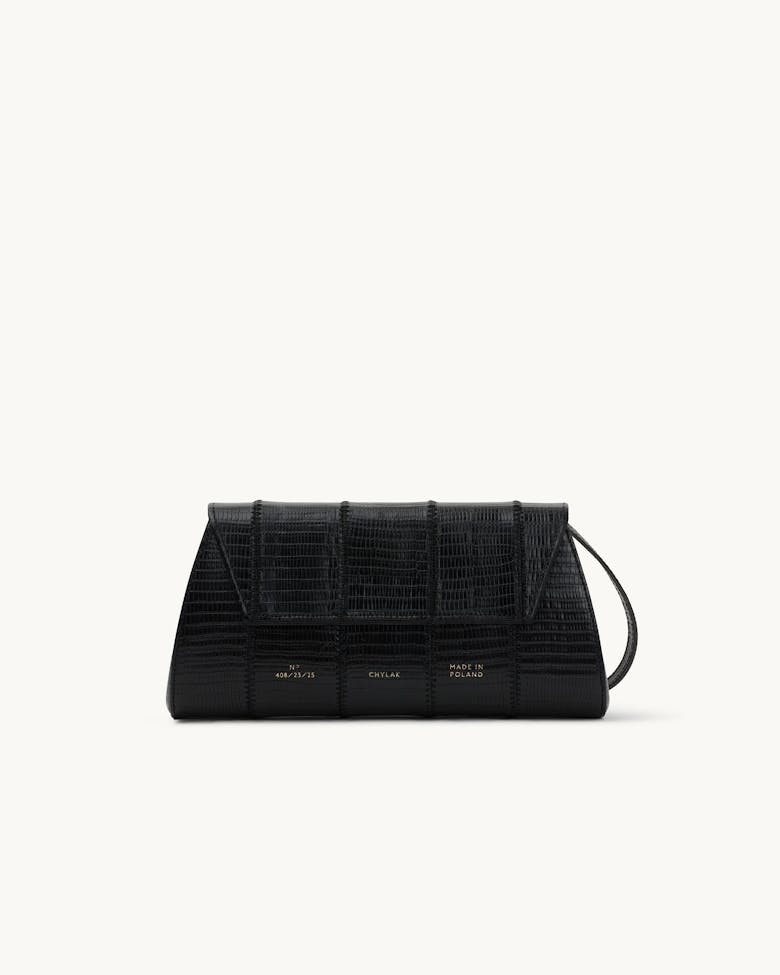 Small Envelope Clutch “black lizard”