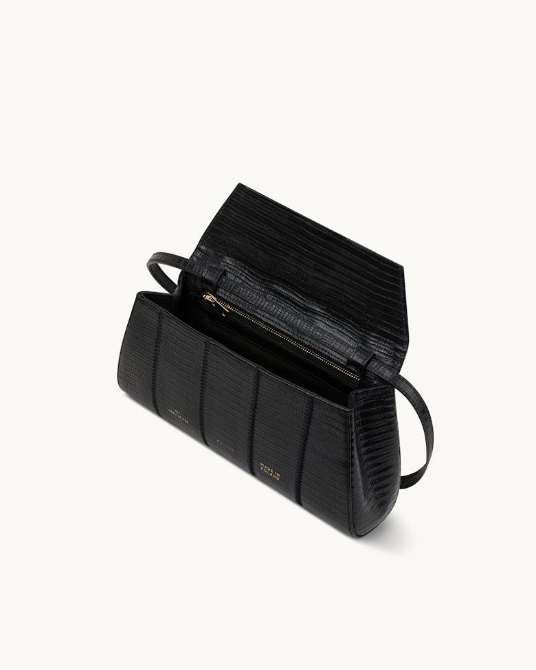 Small Envelope Clutch “black lizard”