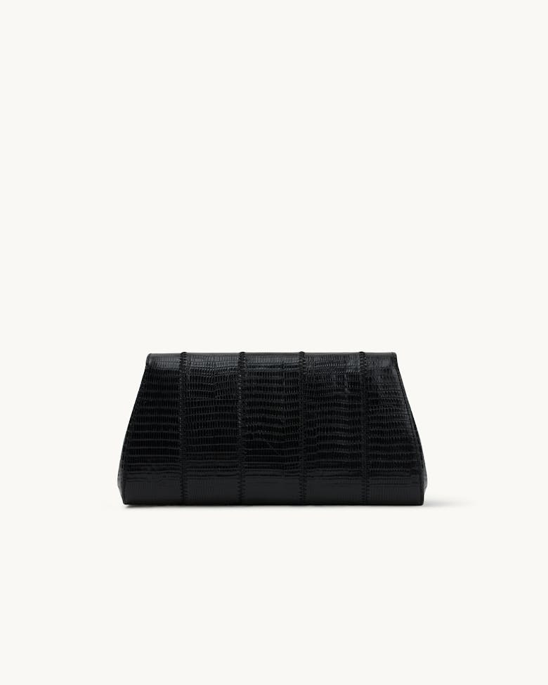 Small Envelope Clutch “black lizard”
