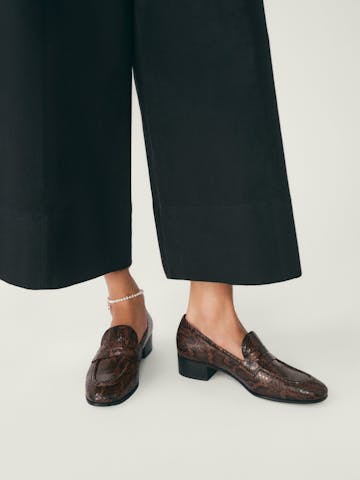 Classic Loafers “brown python”