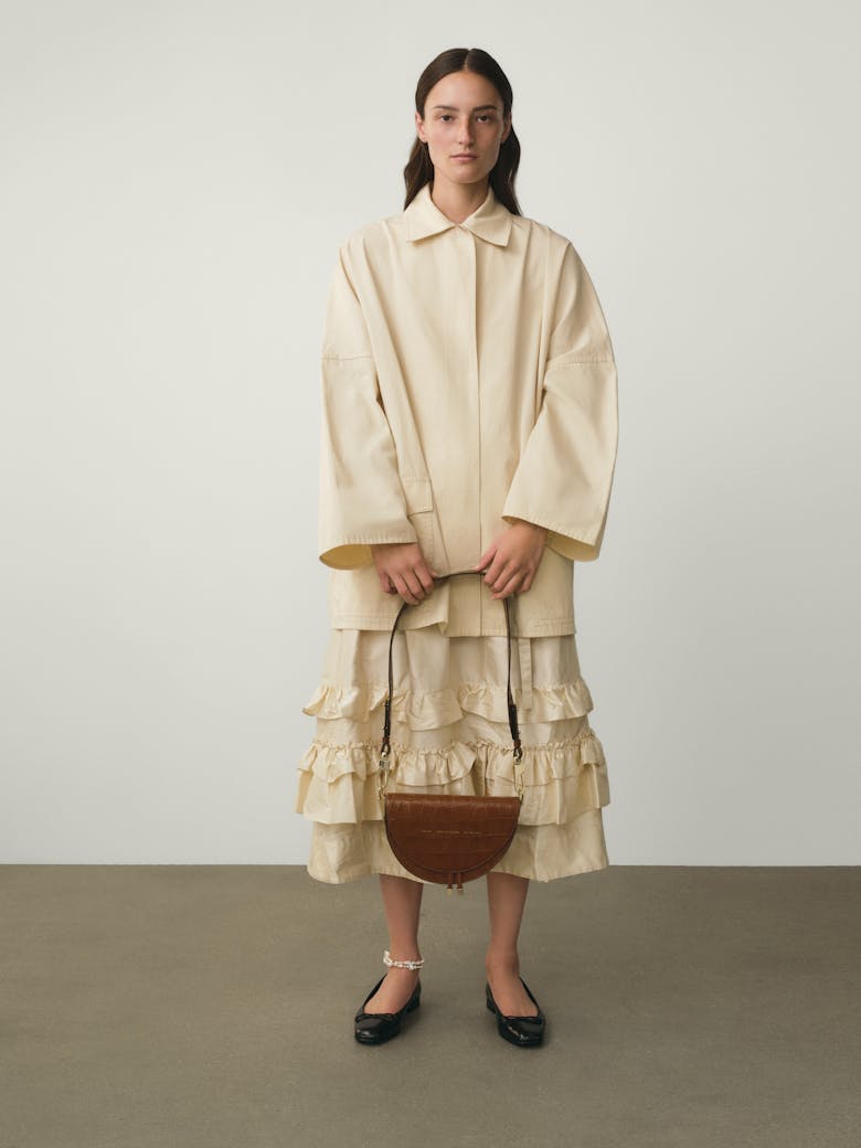 Saddle Bag “glossy caramel crocodile”