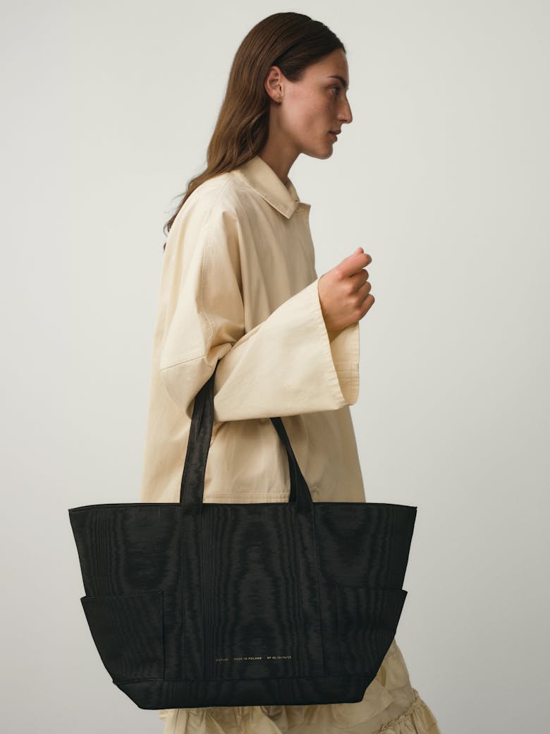 Shopper Bag Moiré Black
