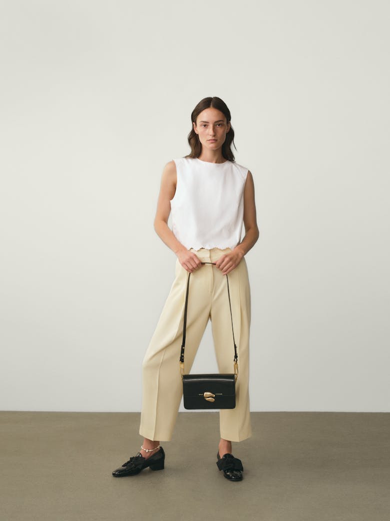 Long Strap “Vintage” Gold “glossy black”