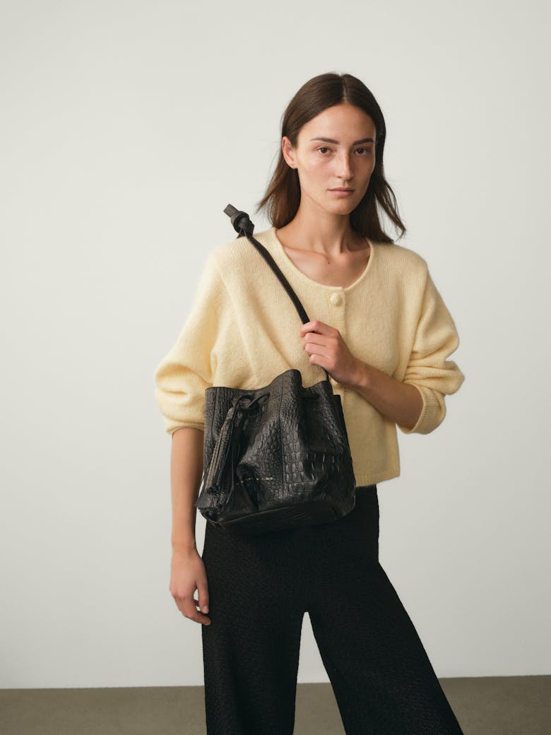 Small Bucket Bag “crocodile”