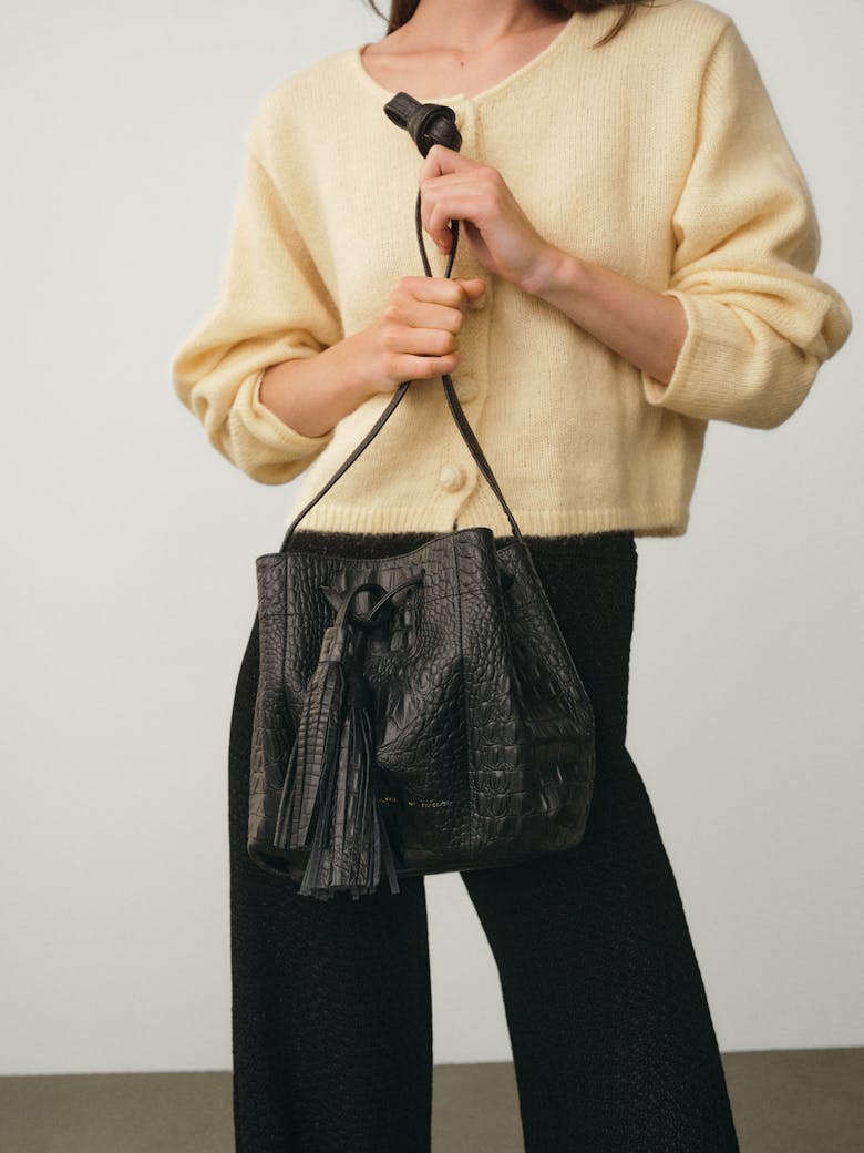 Small Bucket Bag “crocodile”
