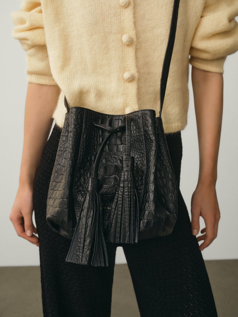 Small Bucket Bag “crocodile”