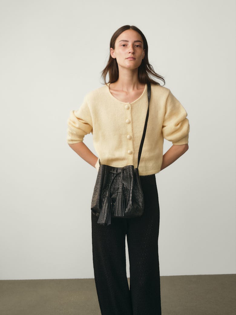 Small Bucket Bag “crocodile”