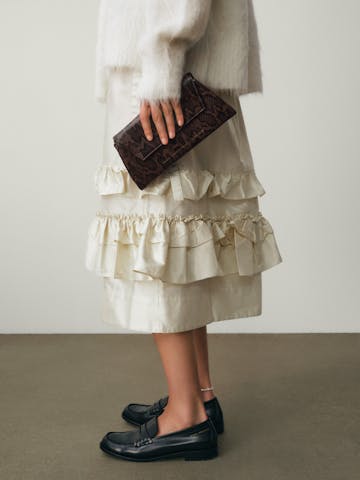 Small Envelope Clutch “brown python”