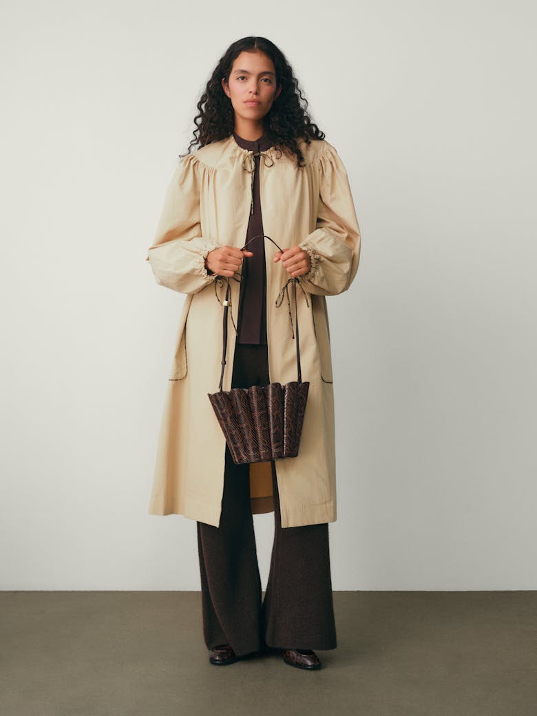 Small Shell Bag “brown python”