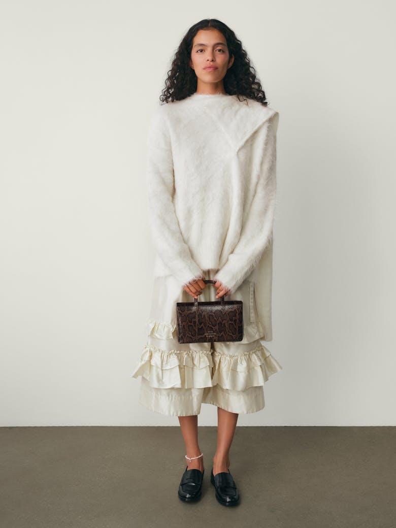 Small Tote Bag “brown python”