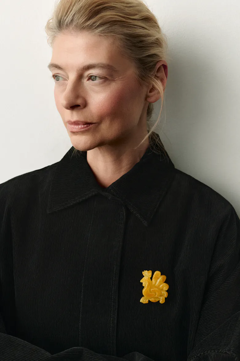 Amber “Kogut” Brooch
