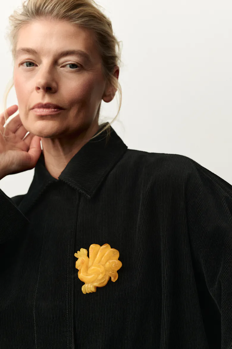 Big Amber “Kogut” Brooch