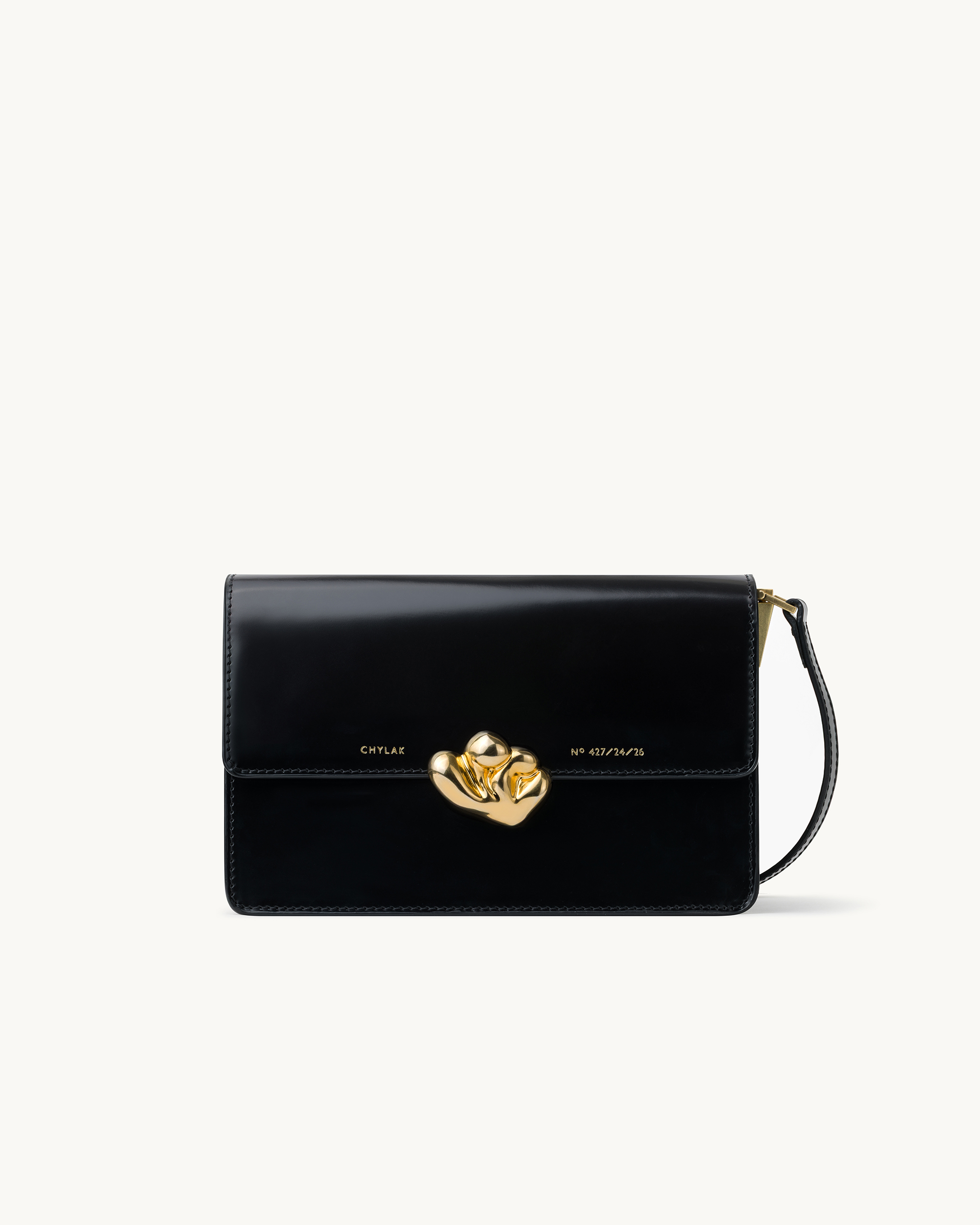 ちょここ様、CLパック 複数パック33個　不織布シート Shoulder Bag “glossy black crocodile” - Chylak